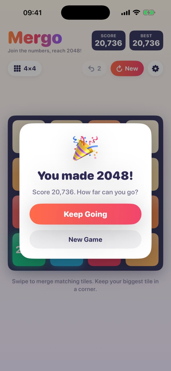You made 2048!